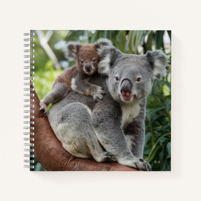 Cuaderno Oso de Madre y Bebé Koala (Anverso)