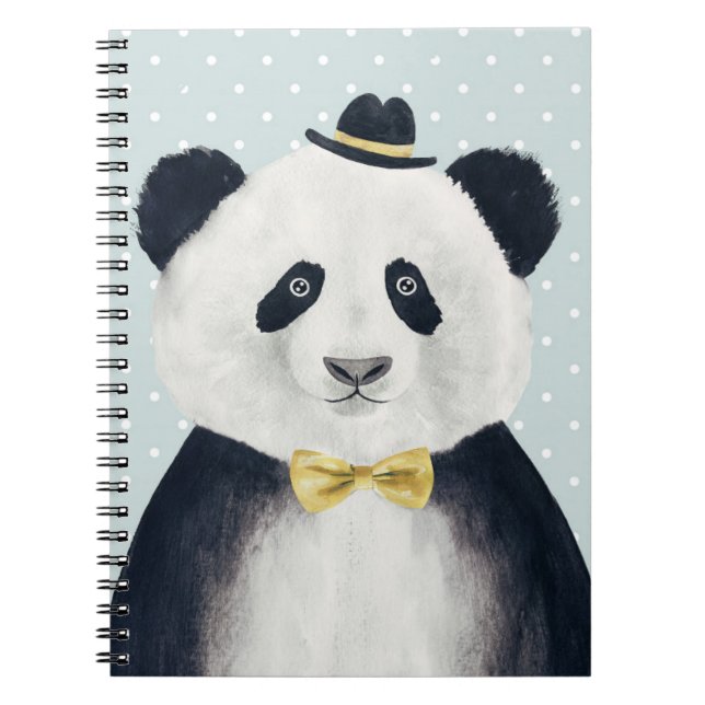 Cuaderno Oso de panda de la acuarela (Frente)