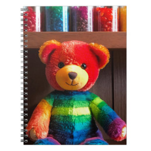 Cuaderno Oso de peluche arcoíris radiante