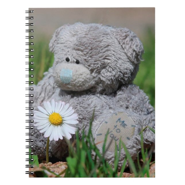 Cuaderno Oso de peluche con margarita (Frente)