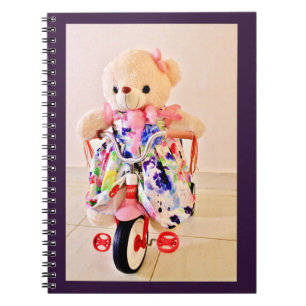 Cuaderno Oso de peluche en triciclo