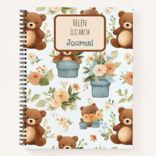 Cuaderno Oso de peluche lindo