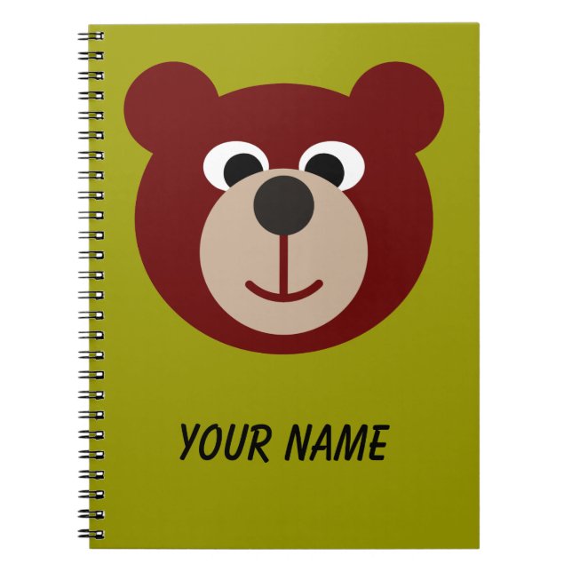 Cuaderno Oso de peluche sonriente (Frente)