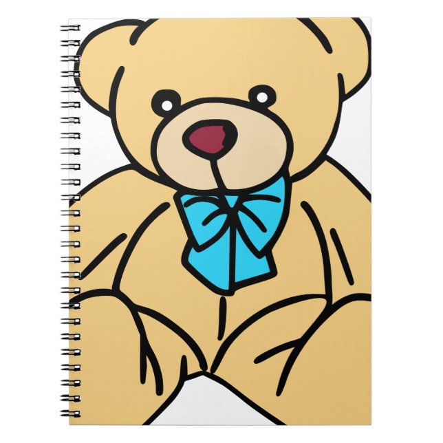 Cuaderno Oso de peluche tradicional marrón claro (Frente)