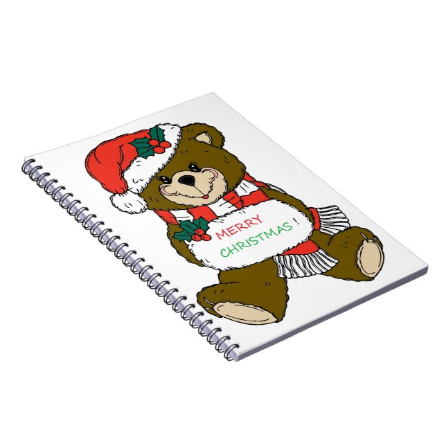 CUADERNO OSO DE TEDDÍA "MERRY CHRISTMAS" (Lado Derecho)