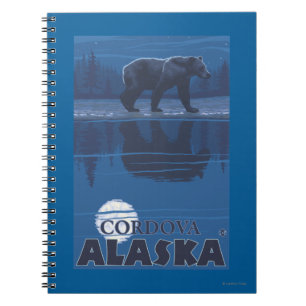 Cuaderno Oso en claro de luna - Cordova, Alaska