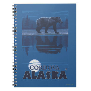 Cuaderno Oso en claro de luna - Cordova, Alaska