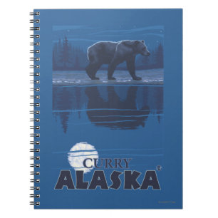Cuaderno Oso en claro de luna - curry, Alaska