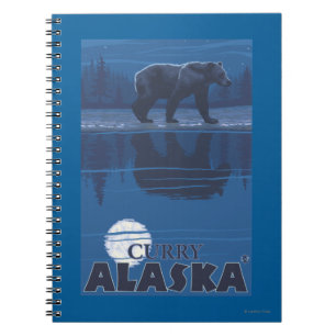 Cuaderno Oso en claro de luna - curry, Alaska