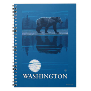 Cuaderno Oso en claro de luna - Washington