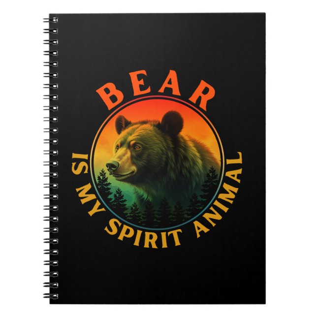 Cuaderno Oso es mi animal espiritual (Frente)