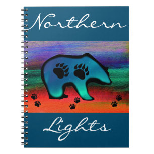 Cuaderno Oso espiritual de las luces del norte