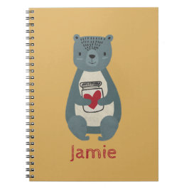Cuaderno Oso gris puro