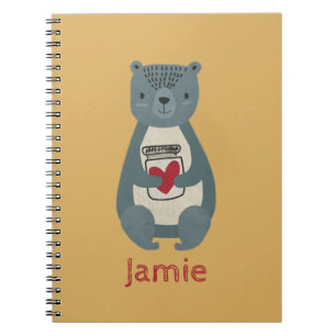 Cuaderno Oso gris puro