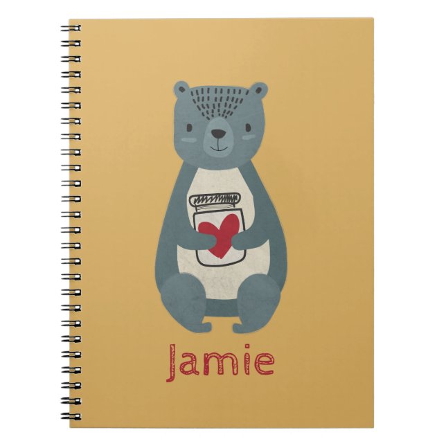 Cuaderno Oso gris puro (Frente)