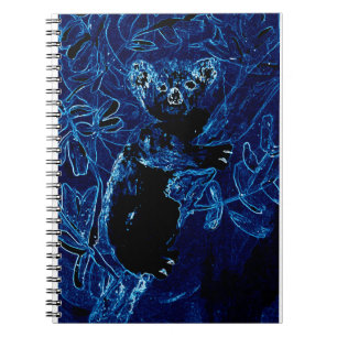 Cuaderno Oso Koala de árbol azul