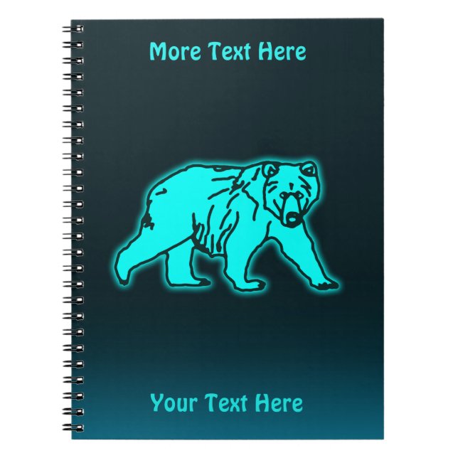 Cuaderno Oso Kodiak Azul (Frente)