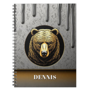 Cuaderno Oso Majestuoso Con Nombre Personalizado 🐻