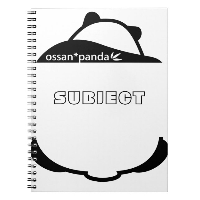 Cuaderno oso ossan*panda (Frente)