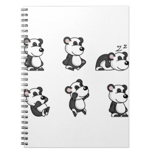 Cuaderno Oso panda