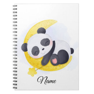 Cuaderno Oso Panda Durmiendo en Arte Kawaii de Luna