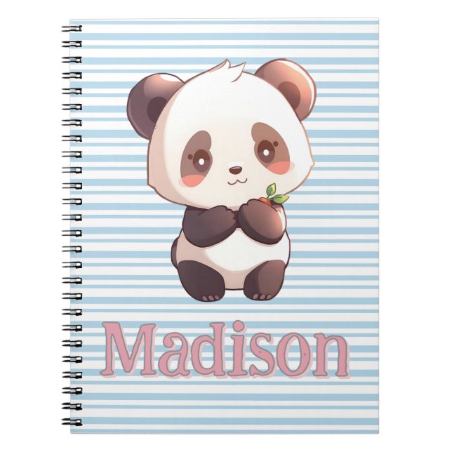 Cuaderno Oso Panda Personalizado (Frente)