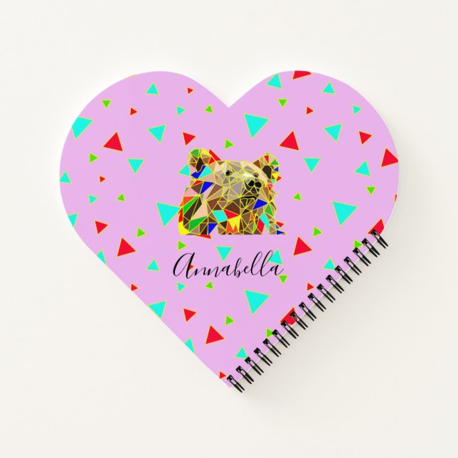 Cuaderno Oso Pardo Rosa (Reverso)