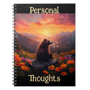 Cuaderno Oso Pensativo