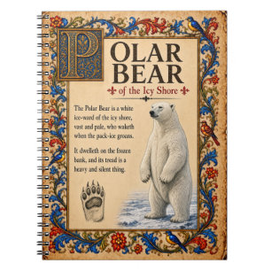 Cuaderno Oso Polar, Arte de Bestiario Medieval