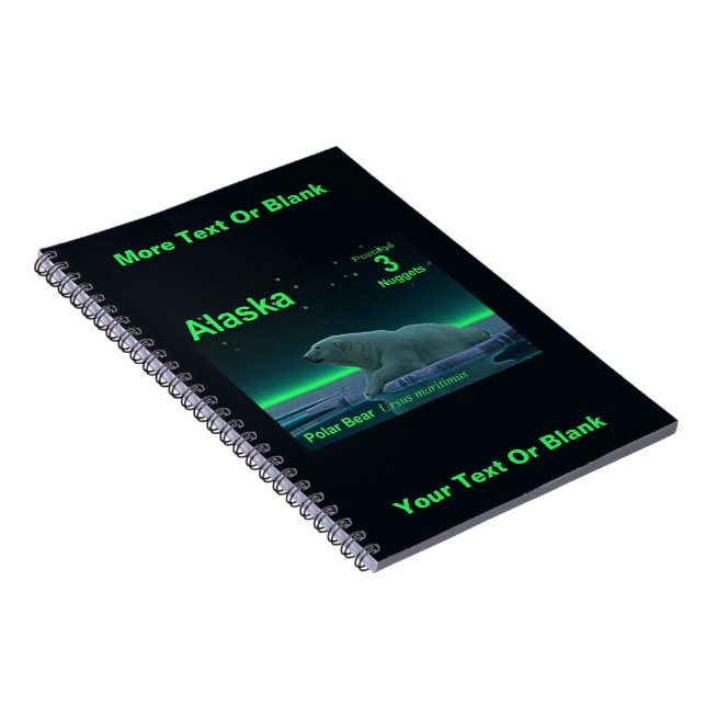 Cuaderno Oso Polar Borde de Hielo (Lado Derecho)