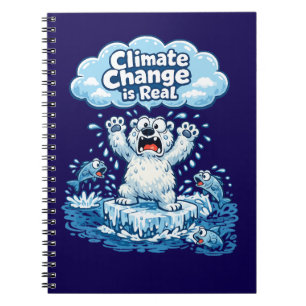 Cuaderno Oso Polar Kawaii El Cambio Climático Es Real
