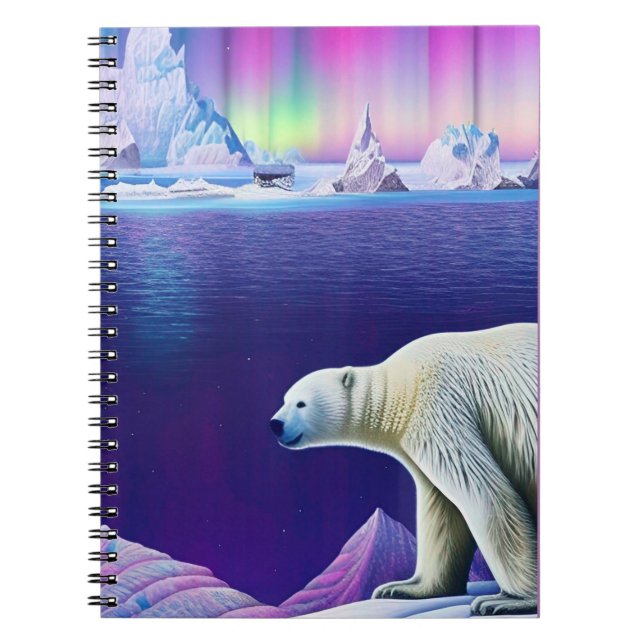 Cuaderno Oso Polar sobre Hielo (Frente)
