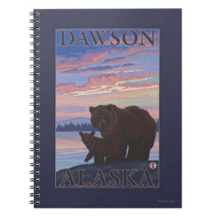 Cuaderno Oso y cachorro - Dawson, Alaska