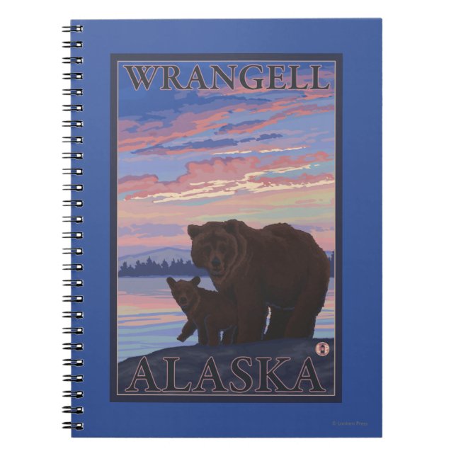 Cuaderno Oso y cachorro - Wrangell, Alaska (Frente)