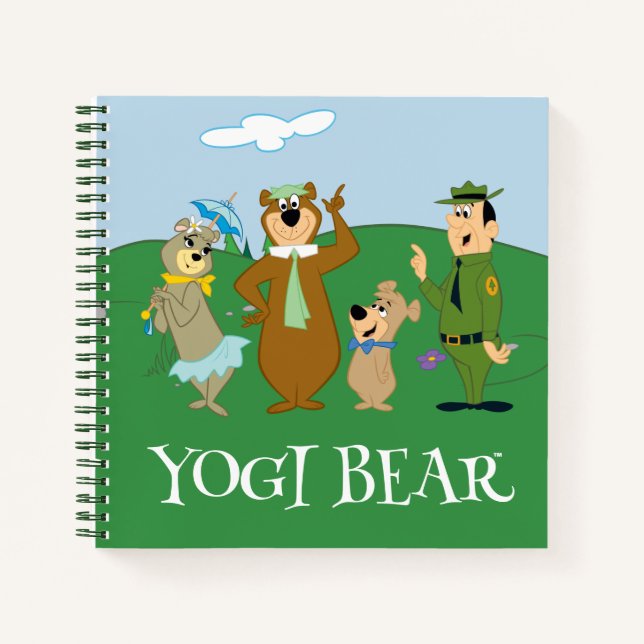 Cuaderno Oso Yogi y la rosa clásica de los amigos (Anverso)