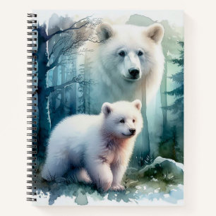 Cuaderno Osos Polares Acuarela