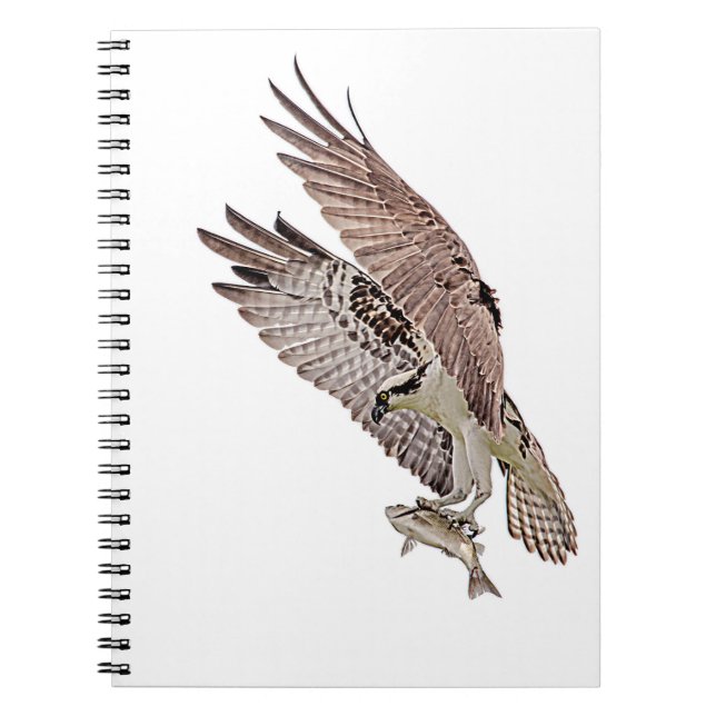Cuaderno Osprey con un pez (Frente)