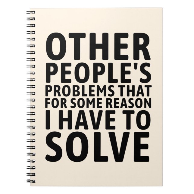 Cuaderno Other People's Problems (Frente)