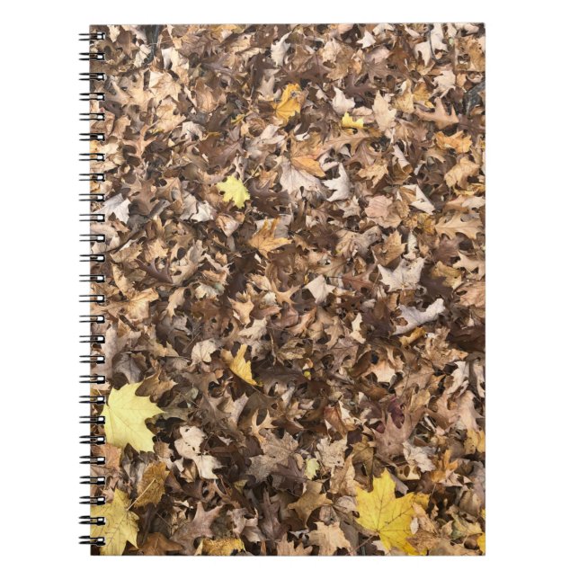 Cuaderno Otoño Brown deja bloc de notas (Frente)