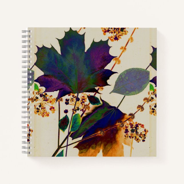Cuaderno Otoño deja colores reales (Anverso)