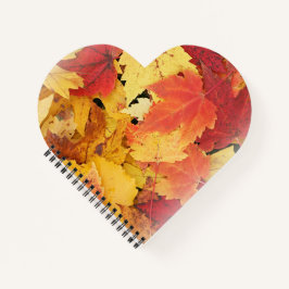 Cuaderno Otoño deja un bloc de notas en espiral