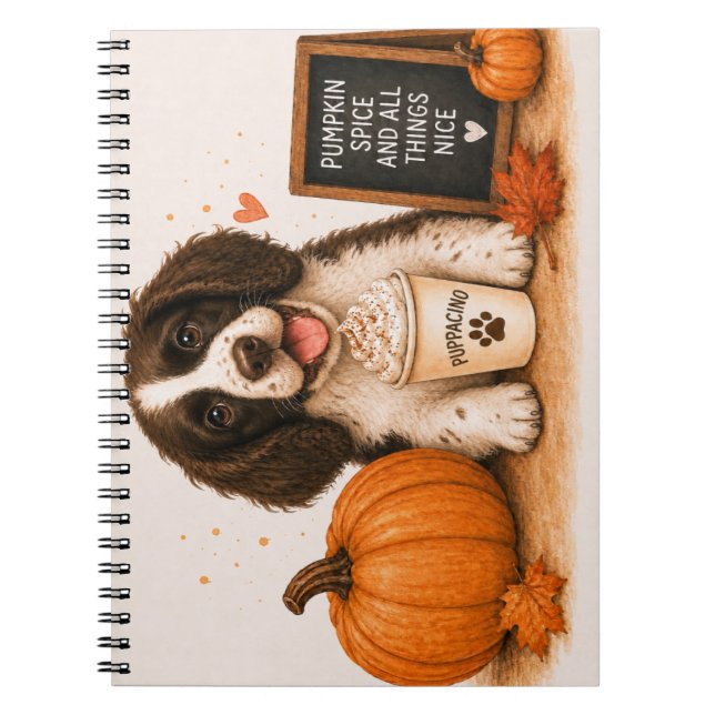 Cuaderno Otoño del Springer Spaniel (Frente)