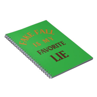 Cuaderno Otoño Falso Es Mi Mentira Favorita