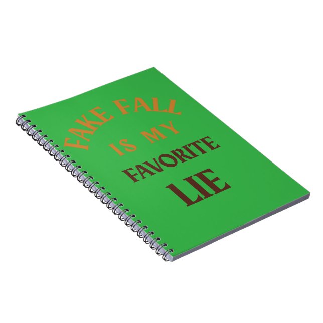 Cuaderno Otoño Falso Es Mi Mentira Favorita (Lado Derecho)