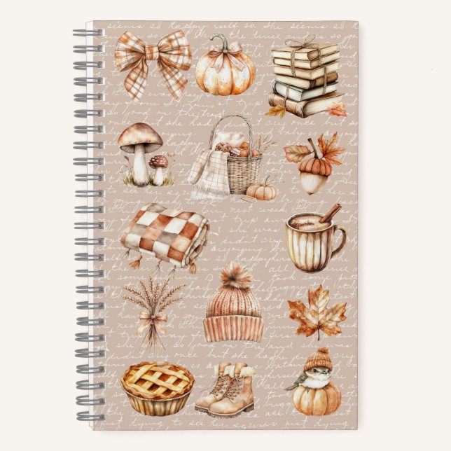 Cuaderno Otoño favorito de acuarela (Anverso)
