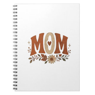 Cuaderno Otoño Mamá Boho Floral Terracota Retro Terroso Sal