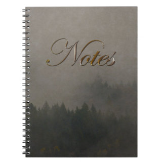 Cuaderno Otoño Moods Misty Forest Photo Art Nature Scene