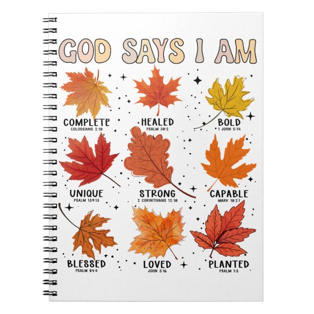 Cuaderno otoño otoño cosecha otoño temporada de Acción de G (Frente)