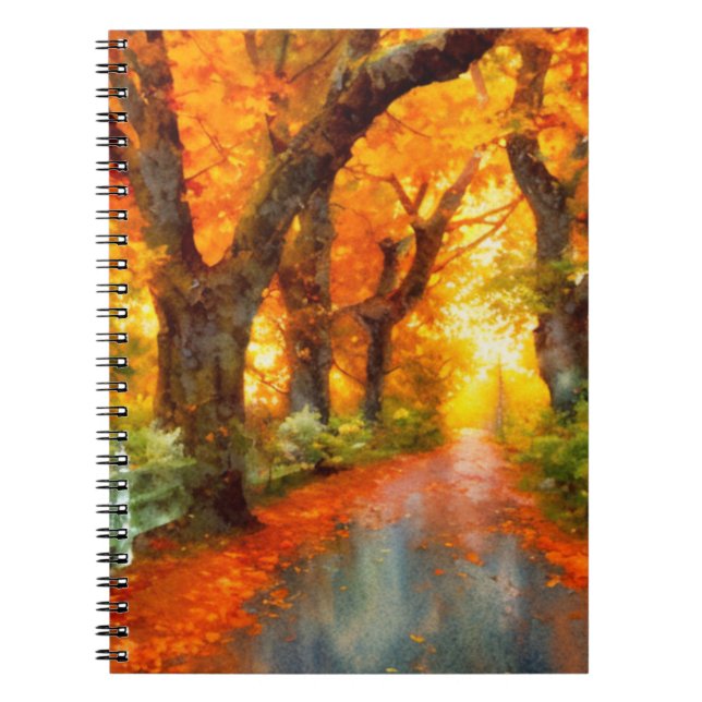 Cuaderno Otoño/otoño/hojas/naturaleza (Frente)