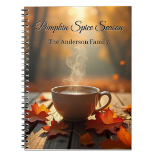 Cuaderno Otoño Personalizado con Especias de Calabaza